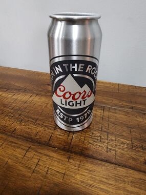 Coors Light Born in the Rockies Original Beer Silver Bullet Can Cocktail Cup